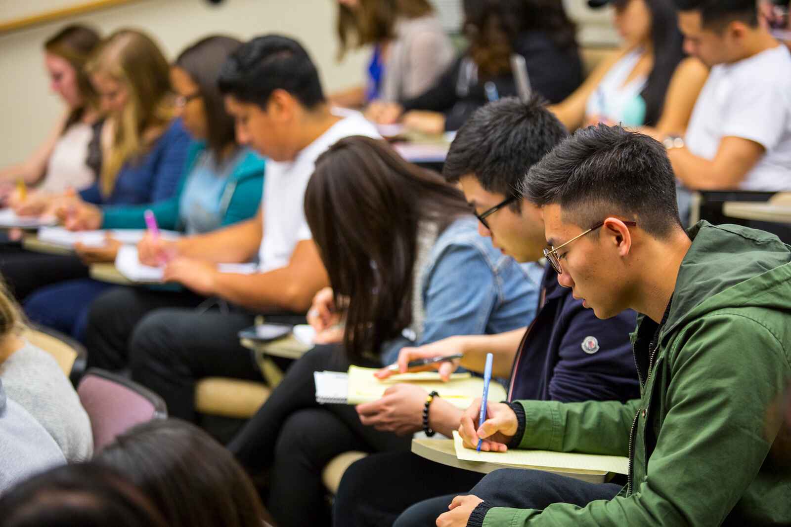 students at desks