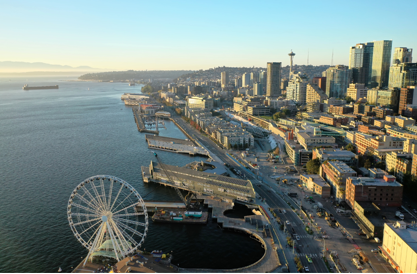 Seattle skyline stock 