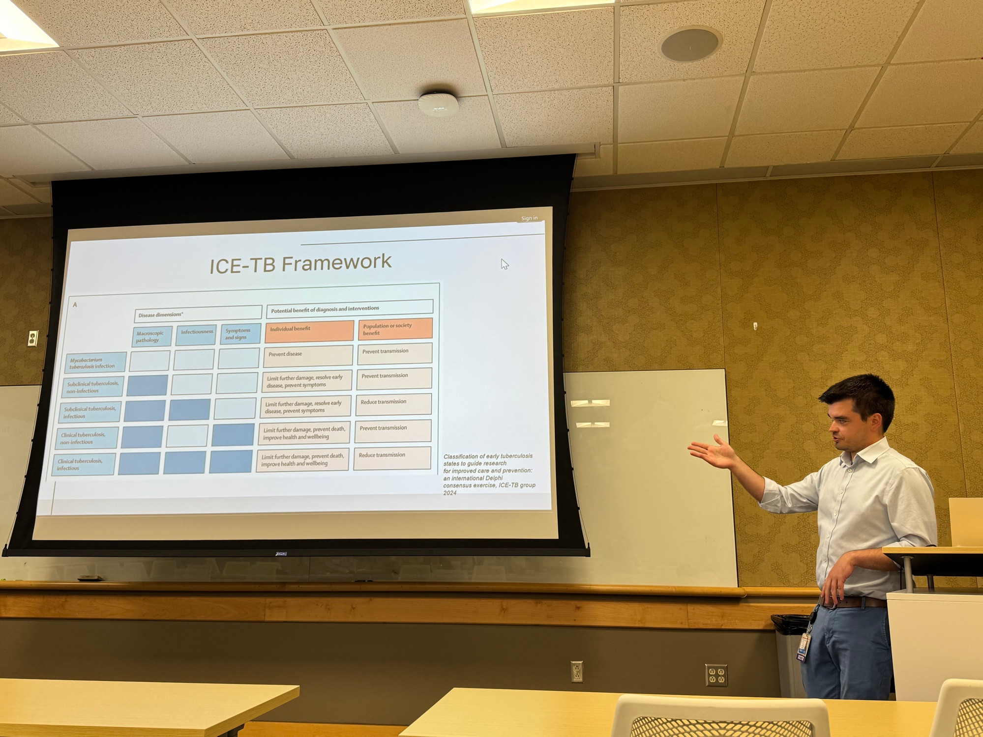 Fellow Presenting at Weekly Conference